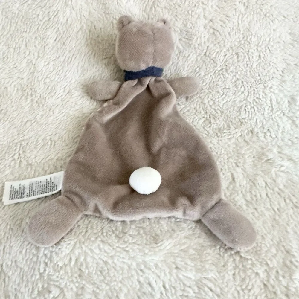 H&M Kids Striped Brown Teddy Bear Lovey Baby Infant 10” Soft Plush Toy
